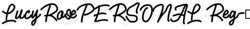 LucyRosePERSONAL Reg字体转换
